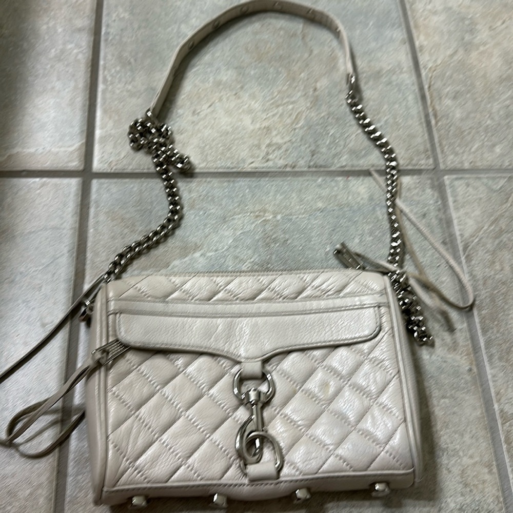 Rebecca Minkoff Beige quilted crossbody